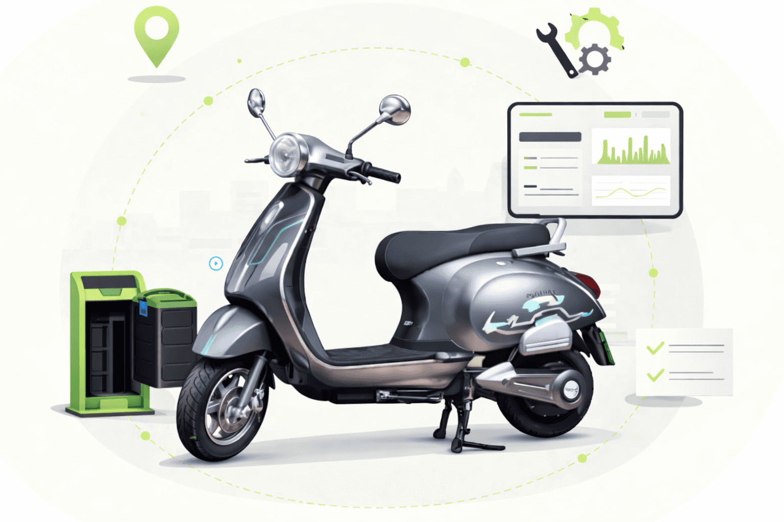 Transcil integrated EV fleet — service, charging, dashboards